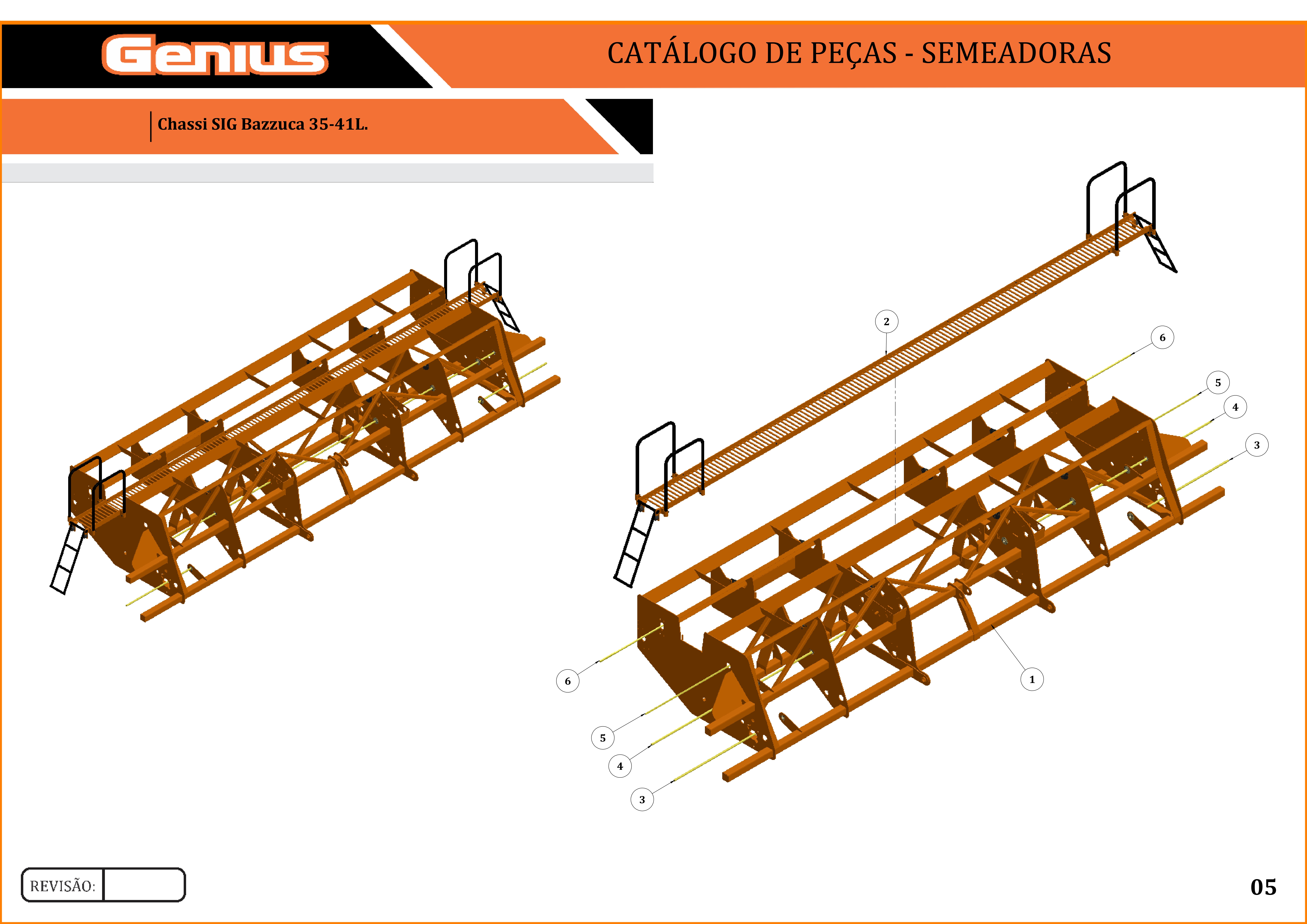 Eixo Sextavado Transmissão Secundário Adubo/Semente SIG-35175 