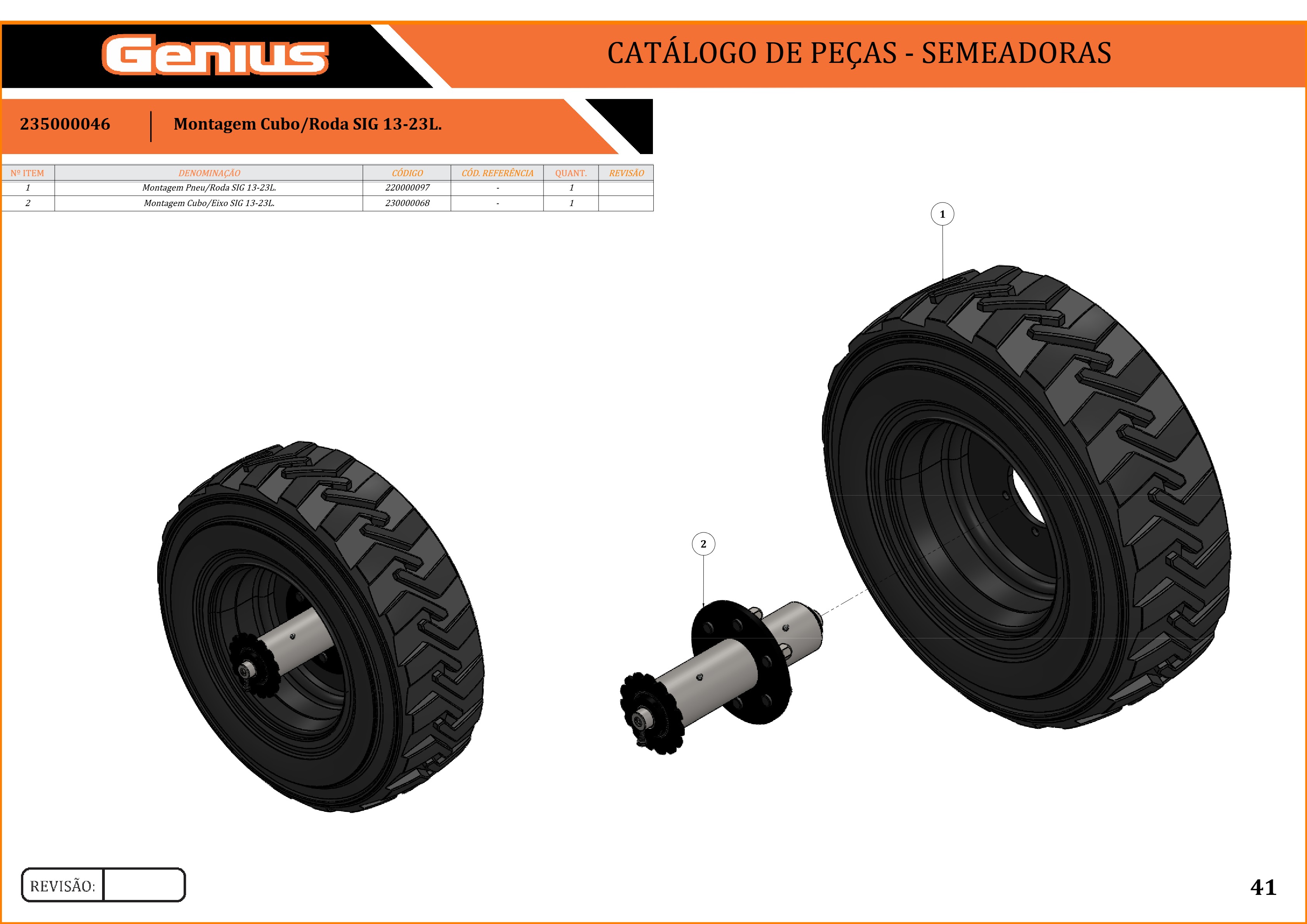 Montagem Cubo/Roda SIG 13-23L.