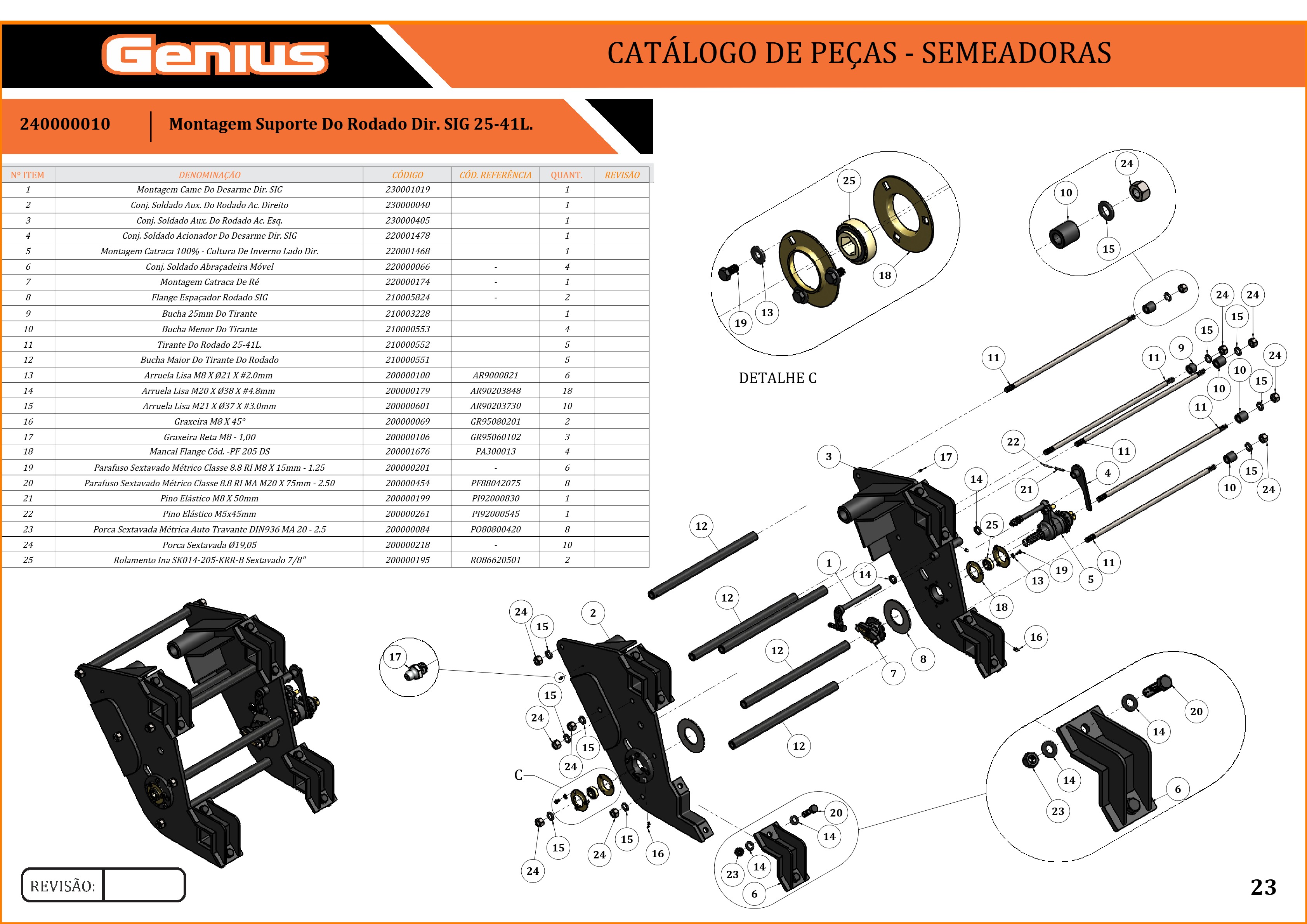 Montagem Suporte Do Rodado Dir. SIG 25-41L.