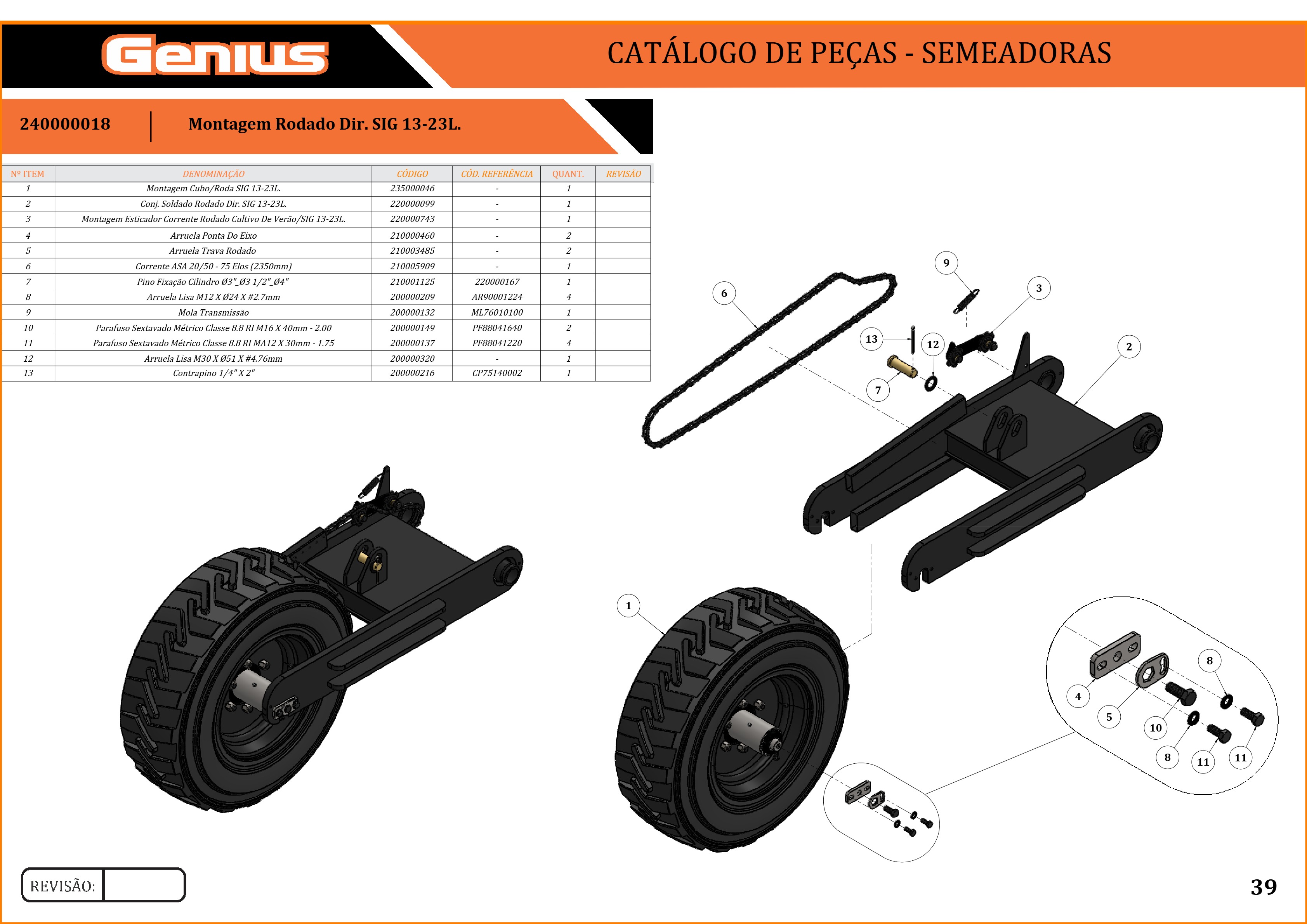 Montagem Rodado Dir. SIG 13-23L.