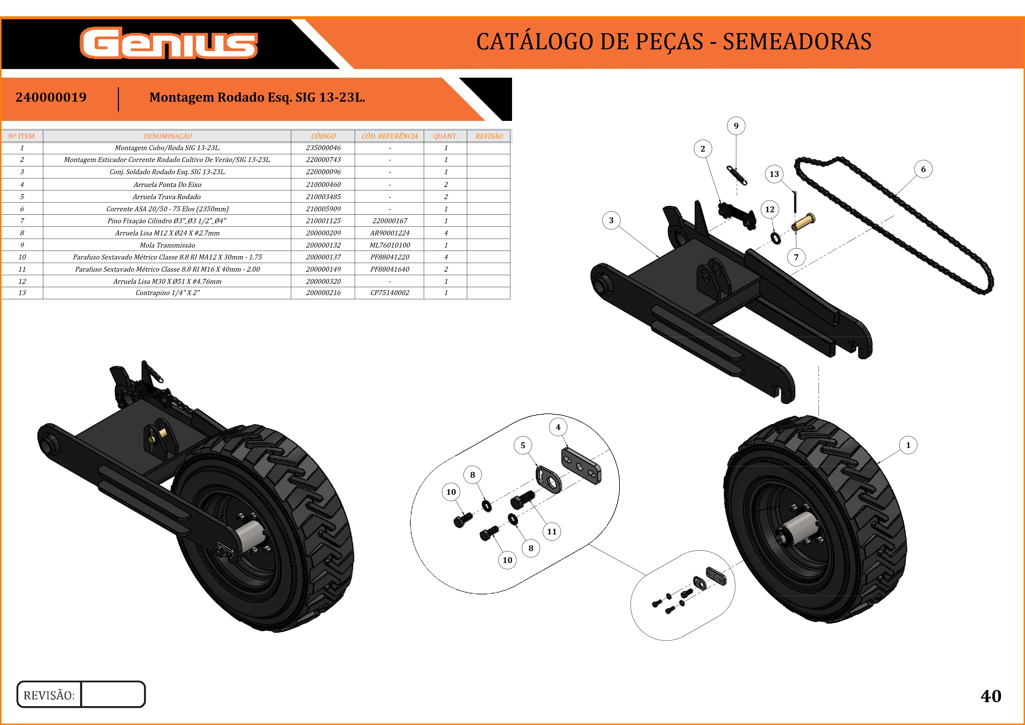 Montagem Rodado Esq. SIG 13-23L.